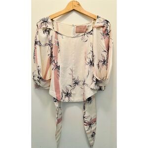 Mare Mare Women's Off-The-Shoulder Floral Blouse Size 6 Multicolor